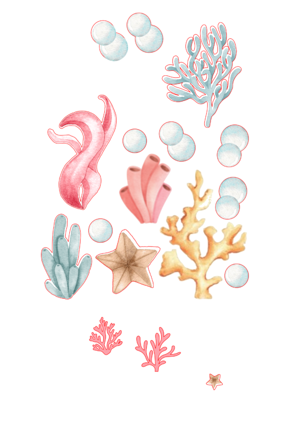 Arquivo de Corte Topo de Bolo Sereia Aquarela - Imagem 4