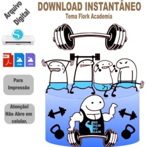 Arquivo de Corte Topo de Bolo Flork Maromba p/Download